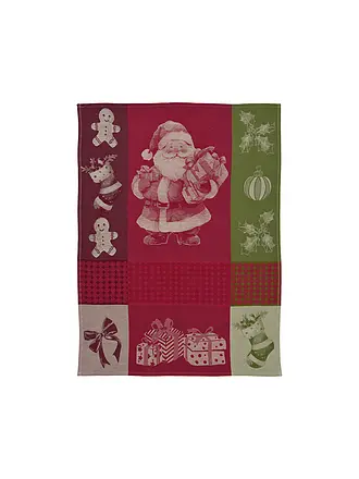 SANDER | Weihnachts Geschirrtuch 50x70cm CHEF SANTA Red/Green | 